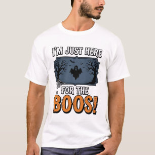 Grappige Halloween Boos Vintage Ghost T-shirt Ontw
