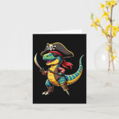 Grappige Halloween Boys Kinder Peuters Dinosaur Tr Kaart (Gele Bloem)