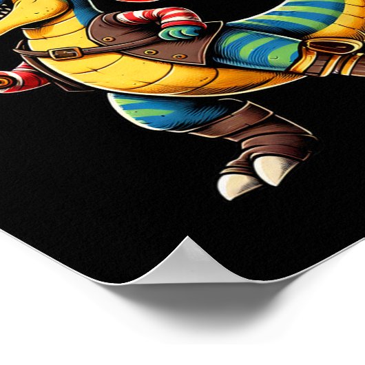 Grappige Halloween Boys Kinder Peuters Dinosaur Tr Poster (Hoek)