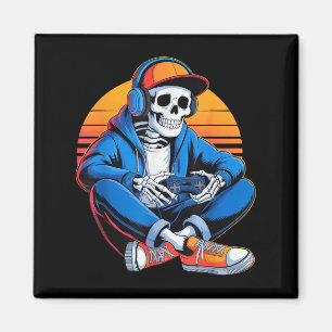 Grappige Halloween Boys Mannen Kinder Skeleton Vid Magneet