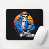 Grappige Halloween Boys Mannen Kinder Skeleton Vid Muismat (Met muis)