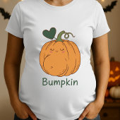 Grappige Halloween Bumpkin Pumpkin zwangerschap T-shirt