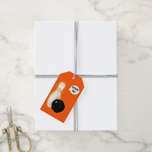 Grappige Halloween Cadeaulabel (Met Touw)