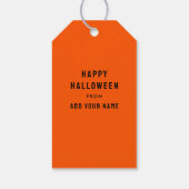 Grappige Halloween Cadeaulabel (Achterkant)