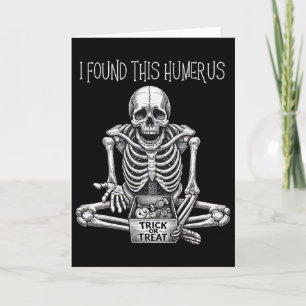 Grappige Halloween-cadeaus Skelet Ik Heb Dit Humer Kaart