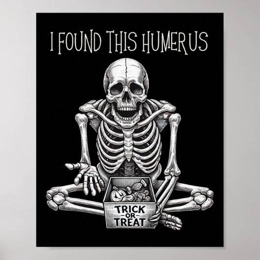 Grappige Halloween-cadeaus Skelet Ik Heb Dit Humer Poster (Voorkant)