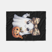 Grappige Halloween Camouflage Camo Geest Hallo Jac Fleece Deken (Voorkant (Horizontaal))