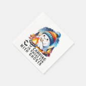 Grappige Halloween Camping is S'more Fun With Ghos Servet (Hoek)