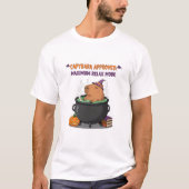 Grappige Halloween Capybara "Maximale Relax Mode" T-shirt (Voorkant)