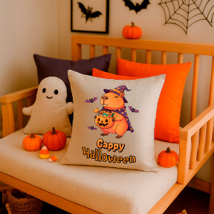 Grappige Halloween Capybara Spooky Schattigee inri Kussen