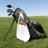 Grappige Halloween Cat Sticker - Heksenjacht Pet,  Golfhanddoek (Groen)