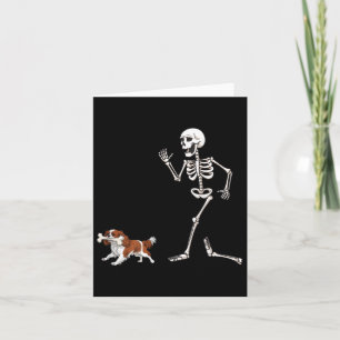 Grappige Halloween Cavalier King Charles Spaniel e Kaart