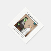 Grappige Halloween cocktail servetten (Hoek)