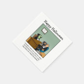 Grappige Halloween cocktail servetten (Hoek)