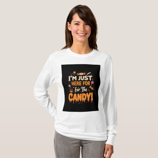 Grappige Halloween Dames T-shirt (Voorkant volledig)
