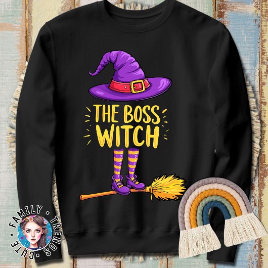 Grappige Halloween de baas heks Trui