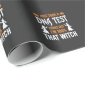 Grappige Halloween DNA-test Heks Grafisch Cadeaupapier (Rol Hoek)
