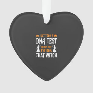 Grappige Halloween DNA-test Heks Grafisch Ornament