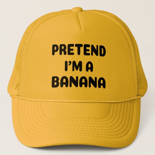 Grappige Halloween - Doe alsof ik een banaan ben Trucker Pet (Voorkant)