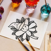 Grappige Halloween Dragonfly Kleurplaat Poster