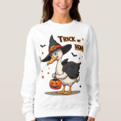 Grappige Halloween Duck Kostuum Trick Honk Trick o Trui (Voorkant)