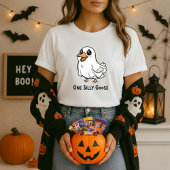 Grappige Halloween Een Gekke Gans Schattige Ghost  T-shirt