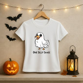 Grappige Halloween Een Gekke Gans Schattige Ghost  T-shirt
