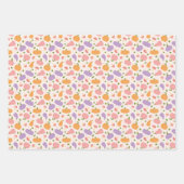 Grappige Halloween en Herfst Patterns Inpakpapier Vel (Voorkant)