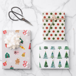 Grappige Halloween en Herfst Patterns Inpakpapier Vel