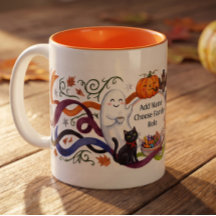 Grappige Halloween Familie Mok Folk Art Boo Crew S