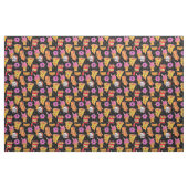 Grappige Halloween fastfood monsters Stof (Fat Quarter)