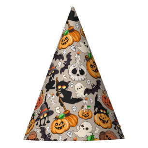 Grappige Halloween Feest met Katten Feesthoedjes