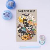 Grappige Halloween Feest met Katten Flyer (Enkel)