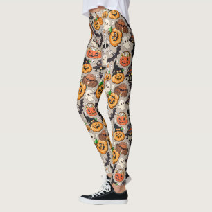 Grappige Halloween Feest met Katten Leggings