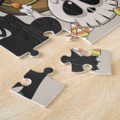 Grappige Halloween Feest met Katten Legpuzzel (Zijkant)