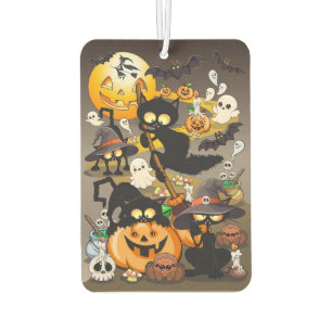 Grappige Halloween Feest met Katten Luchtverfrisser