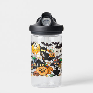 Grappige Halloween Feest met Katten Waterfles
