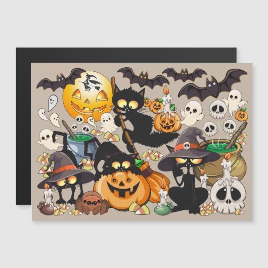 Grappige Halloween Feest voor Katten (Voorkant / Achterkant)