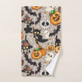 Grappige Halloween Feest voor Katten Bad Handdoek (Handdoek)