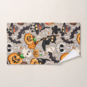 Grappige Halloween Feest voor Katten Bad Handdoek (Handdoek)