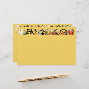 Grappige Halloween Feest voor Katten Briefpapier