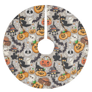 Grappige Halloween Feest voor Katten Kerstboom Rok