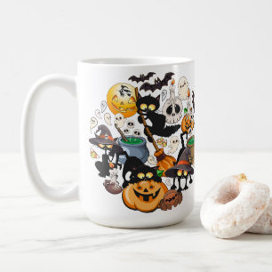 Grappige Halloween Feest voor Katten Koffiemok