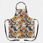 Grappige Halloween Feest voor Katten Schort (Voorkant)