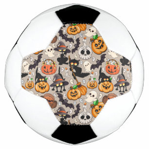 Grappige Halloween Feest voor Katten Voetbal