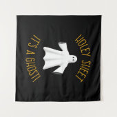 Grappige Halloween-feestdecoratie - Heilig blad sp Wandkleed (Voorkant (horizontaal))