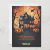 Grappige Halloween-feestuitnodiging Kaart (Achterkant)