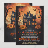 Grappige Halloween-feestuitnodiging Kaart (Voorkant / Achterkant)