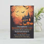 Grappige Halloween-feestuitnodiging Kaart (Staand voorkant)