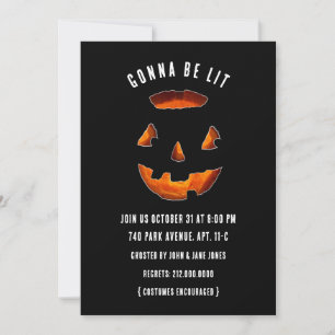 Grappige Halloween-feestuitnodigingen Kaart